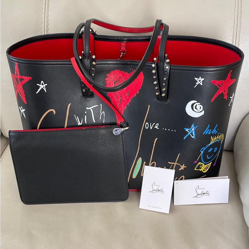 Christian Louboutin Graffiti Cabata Tote Bag - Picture 5 of 10